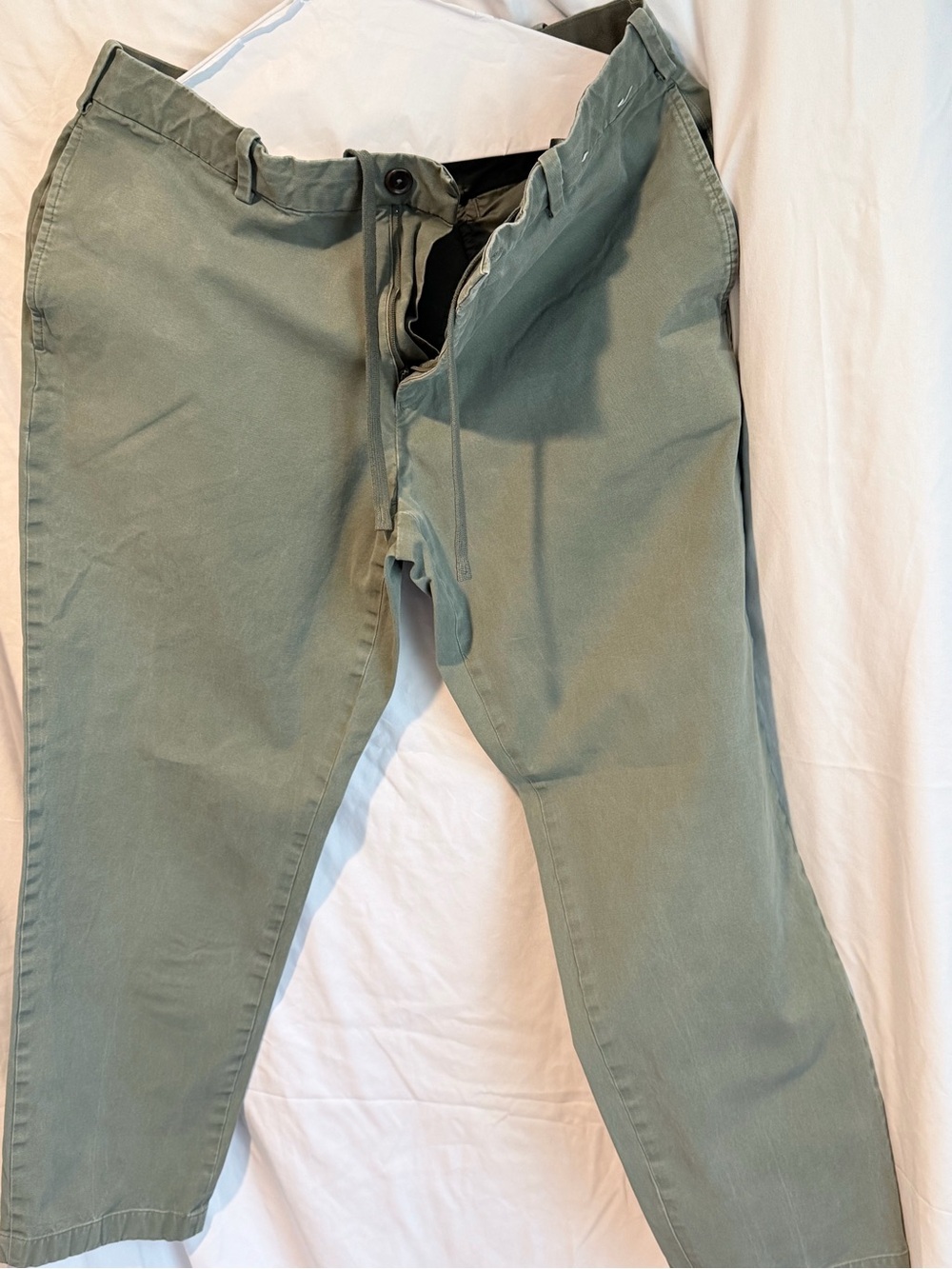 Uniqlo Men's Sage Green Chinos